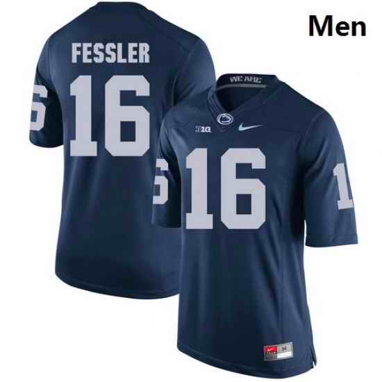 Men Penn State Nittany Lions 16 Billy Fessler Navy College Football Jersey